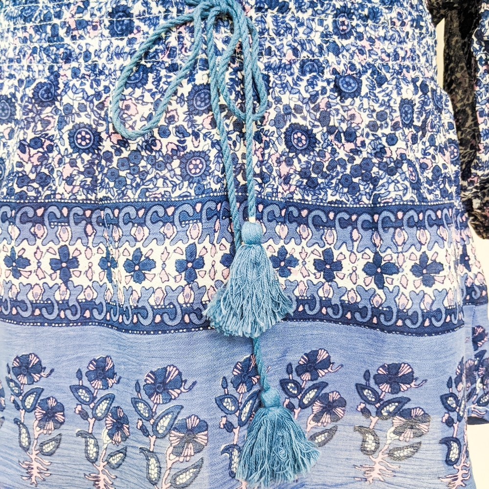 🦋LAST🦋 NWT Blue Boheme Cassidy Mini Dress🌼 - Picture 4 of 6